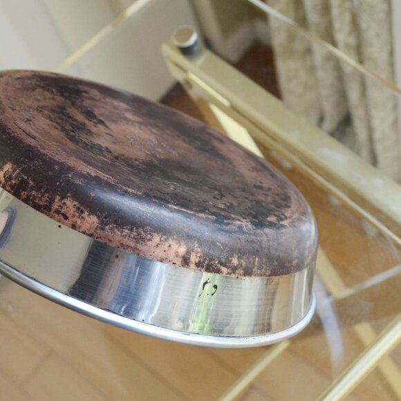 REVERE WARE 9" Stainless Steel Copper Bottom Skillet Fry Pan - Picture 8 of 8